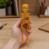 3D-печатный магнит на холодильник в виде скелета, Позабельная фигурка скелета с подвижными суставами, Хэллоуинская готическая скелетная декорация для холодильника