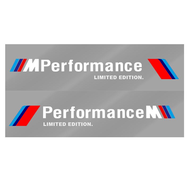 2pcs Car 3D Stickers Auto Side Body Sports Sticker Decals Car Accessories For BMW M E34 E36 E60 E90 E46 E39 E70 F10 F20 F30 X5 X6 X1 M3 M5 M6 E71 F01