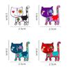 Charming Cartoon Cat Pin Brooch Cute Things Women Unisex Lovely Jewelry Animal Casual Brooches For Women'S Clothing