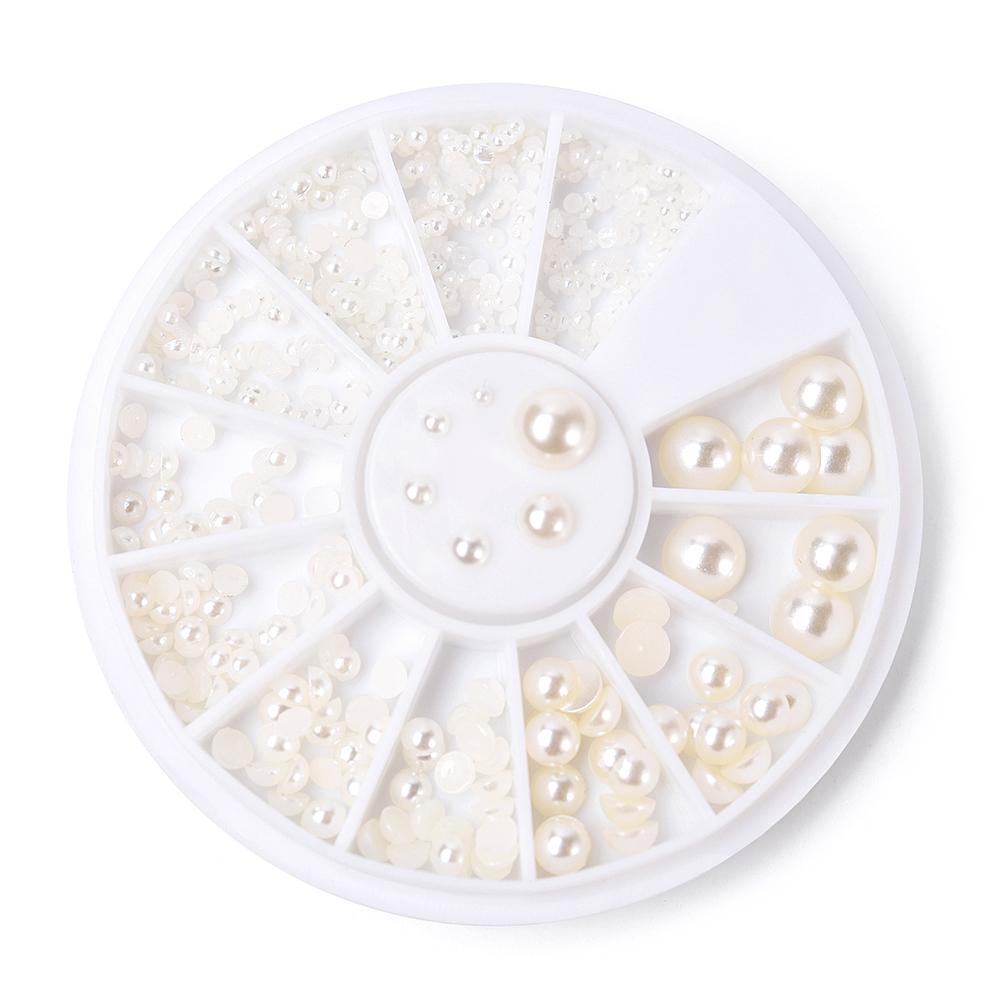 kads Модные 4 дизайна, блестящие жемчужные бриллианты, 3d дизайн ногтей, стразы, украшения для ногтей, набор украшений для дизайна ногтей «сделай сам»