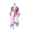 Summer Beach Poncho Printed Sunscreen Cover-up Open Loose Quick Dry Swimsuit Mid Beachwear Cardigan Irregular Length Bikini Shawl