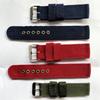 18mm 20mm 22mm 24mm Universal Nylon Watch Strap-Waterproof and Sweatproof Unisex Canvas Watch Accessories Black Strap Watch Band Samsung Watch Band