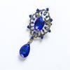 Women Bridal Wedding Brooch Pin Party Jewelry Vintage Waterdrop Crown Brooch Rhinestone Crystal