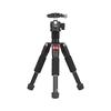 K521 Portable 5-section Extendable Aluminum Alloy Tripod with Mini Ball Head Low Center of