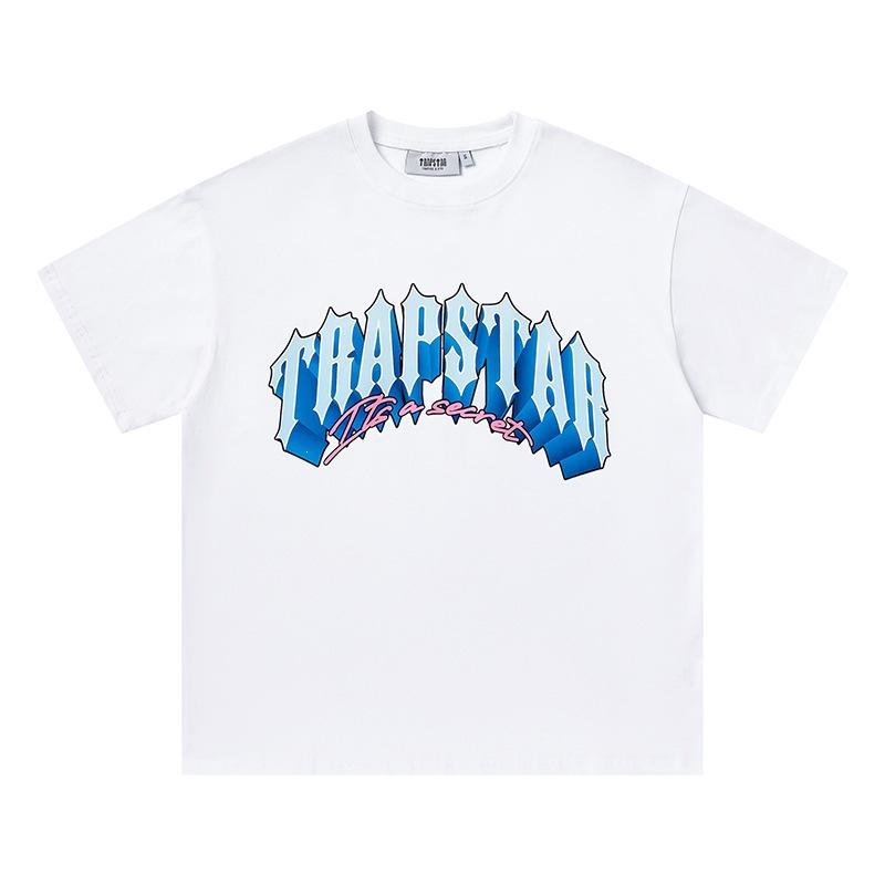 Cross-border new graffiti letter printing European and American street trendy brands loose and versatile casual men's and women's short-sleeved round