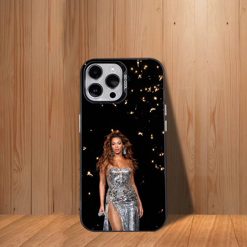 Singer B-Beyonce Hot Phone Case For iPhone 17,16,15,14,13,12,11,Mini,Pro,SE,MAX White Matte Shockproof Cover