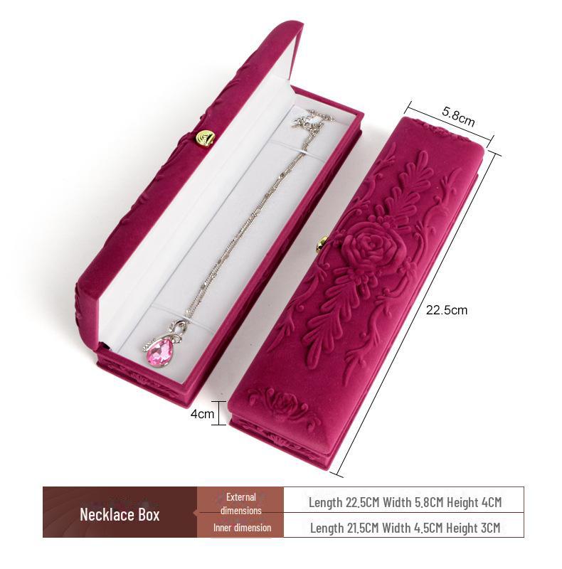 Шкатулка для сережек, нефритового кулона, браслета, кольца, ожерелья и подарочная коробка