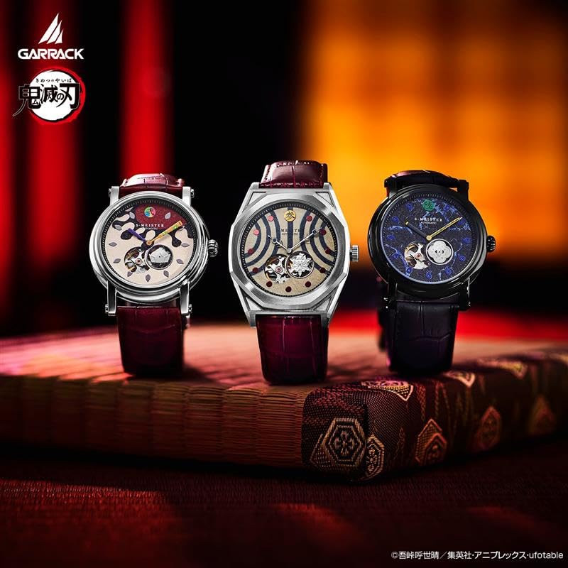 GARRACK Demon Slayer Collaboration Watch Doma Model Automatic 5 ATM Water Resistant Mineral Glass Multicolor Dial Men SMS-42-KY-J2D