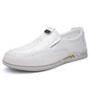 Модная повседневная обувь для вождения из мягкой кожи для мужчин 2025 весна-осень Новая дизайнерская обувь Мужские лоферы с противоскользящей подошвой