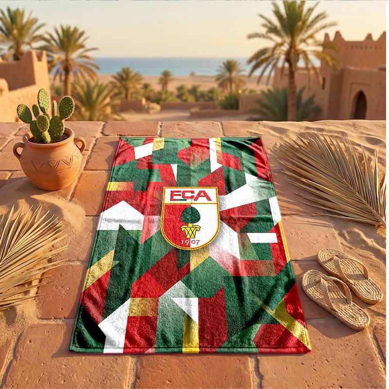 FC Augsburg FC Print Microfiber Beach Towel Quick Dry Absorbent Large Towel For Beach Swimming Travel