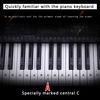 Transparent Piano Keyboard Sticker Removable Electronic Keyboard 37/49/54/61/88 Key Piano Sticker
