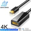 4k Mini DisplayPort To HDMI-compatible Adapter Cable for TV MacBook Laptop Projector Mini DP To HDMI-compatible Cable Converter