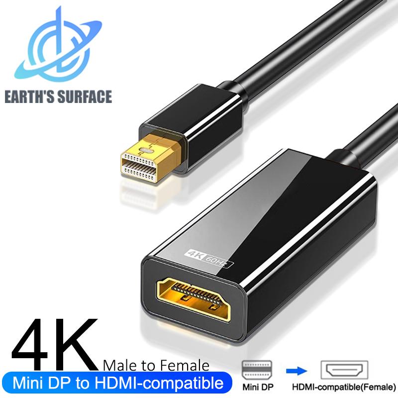 Кабель-адаптер Mini DisplayPort 4k к HDMI-совместимому для ТВ MacBook Ноутбука Проектора Кабель-конвертер Mini DP к HDMI-совместимому
