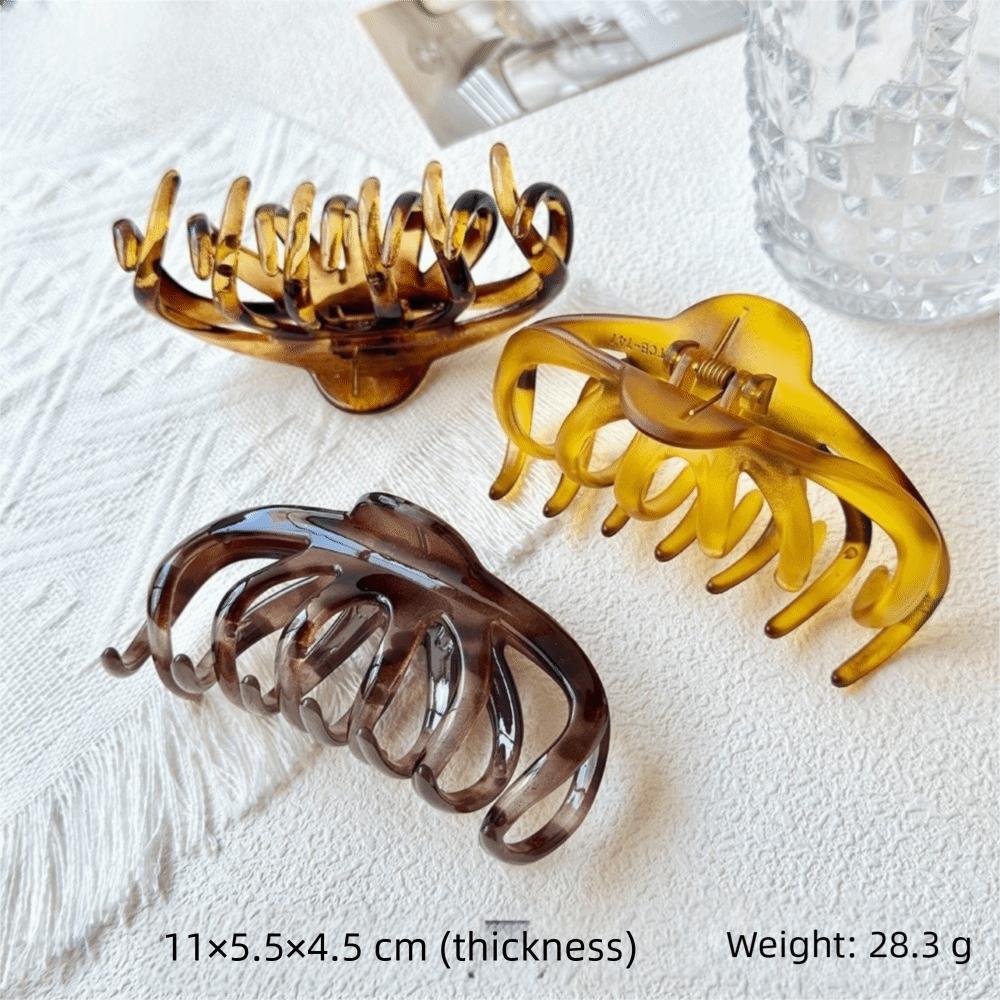 Strong Grip Leopard Print Clip French Elegance Tortoiseshell Hair Clip Claw Clips Office