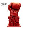 Motivational Office Accessory Never Give Up Boxing Glove Statue, Inspiring 3D-Printed Ornament for Home Inspirational Desk Decor Decor, Gift Athletes,