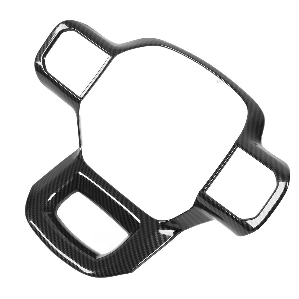 Steering Wheel Panel Cover ABS Carbon Fiber Style Decorative Trim Replacement for Ford 2021 and Up