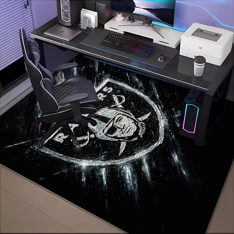 Raiders Football Legacy Printed Office Carpet Chair Cushion Entryway Rug, Rugs for Living Room, Bedroom Christmas gifts