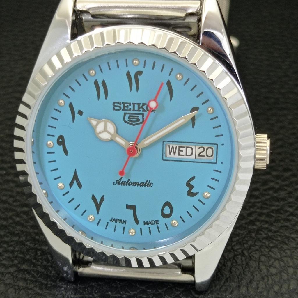 АВТОМАТИЧЕСКИЕ ВИНТАЖНЫЕ ВОССТАНОВЛЕННЫЕ SEIKO 5 6309A ЯПОНИЯ МУЖСКИЕ АРАБСКИЕ ЧАСЫ a441432-a