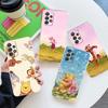 Прозрачный чехол для Samsung Galaxy A57 A37 A56 A36 Чехлы A55 A54 A35 A26 A07 A17 A16 A06 A34 A15 Обложка Винни-Пух Пятачок Тигра