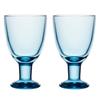 Arabia Verna Universal Pair 1071987 [Officially Imported] Glasses, Approx. 220ml, (2 Glasses), Aqua,