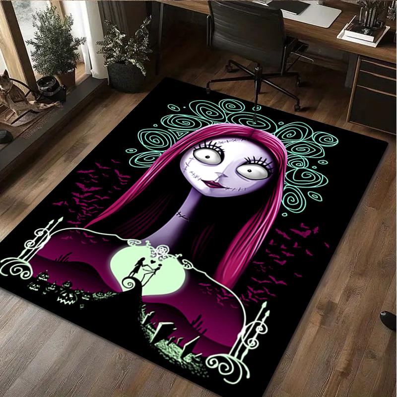 Nightmare Before Christmas Home carpet Office Decorative Carpet For Living Room Bedroom Door Mat Floor Rug Computer Chair Area Rug