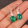 Зеленый Оникс Драгоценный Камень 925 Стерлинговое Серебро Изделия Ручной Работы Серьги 1.30" Для Жены EE-6-31