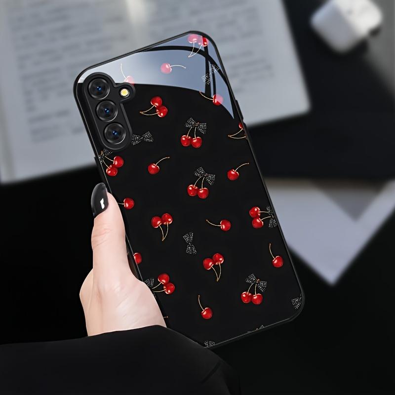 Универсальный черный стеклянный чехол для телефона, подходящий для Samsung Galaxy S26 S25 S24 S23 S22 S21 S20 FE/Ultra/Plus5G, противоударная задняя крышка