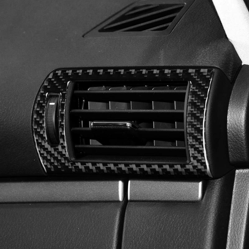 Real Carbon Fiber Car Accessories Dashboard Side Vent Cover Soft Sticker For Lexus RX350 RX450h 2010 2011 2012 2013 2014 2015