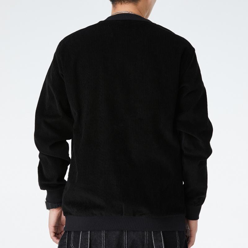 adidas originals Adv Crew logo Printing Casual Round Neck Pullover Sports Black Men's GV0925
