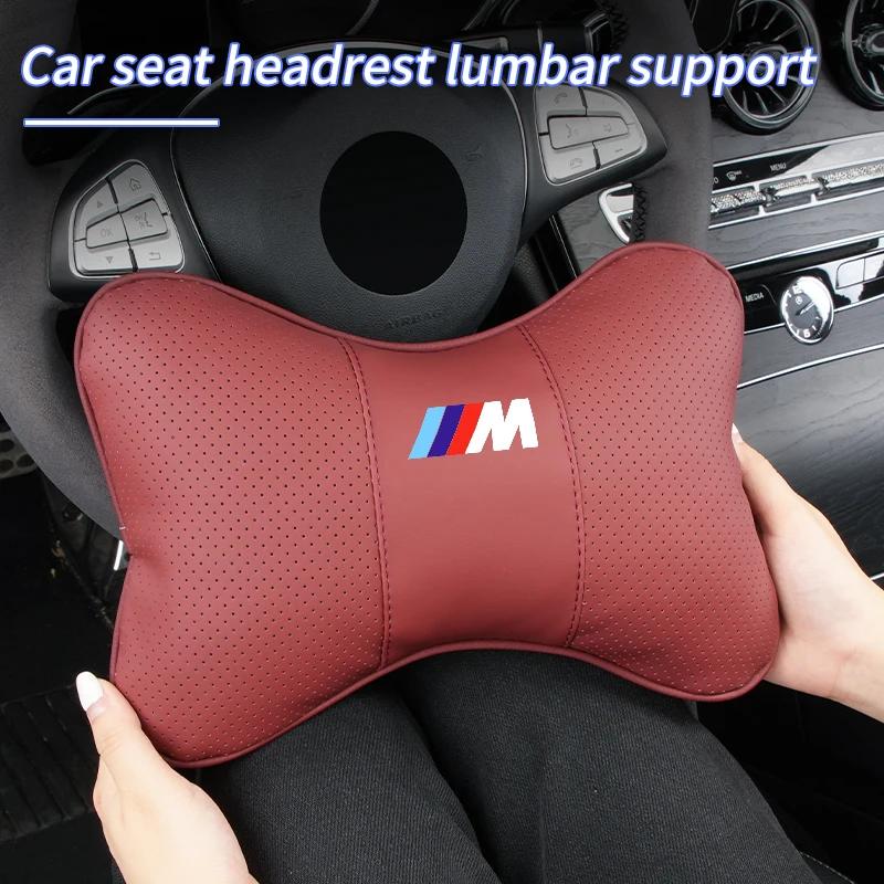 Car Sticker 2025 Hot Car Styling Headrest Lumbar Neck Pillow Waist Cushion Backrest For BMW M1 M2 M3 X3M X4M X5M X6M X1 X7 E30 E