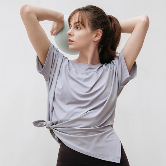 Mesh Yoga Loose Fit Short Sleeve Long Tee (5 Colors)