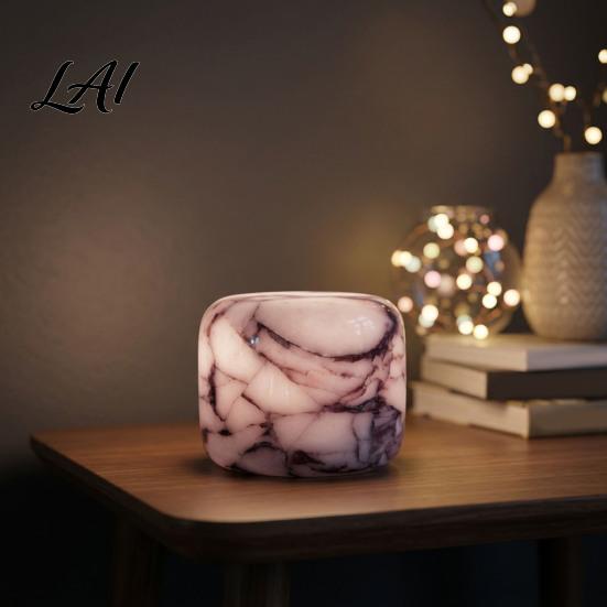 Travel Friendly Lamp Natural Marble Desk Touch Control Rechargeable Lamp Cordless Night Light Wireless Light Dimming Table for Bedroom