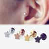 Лабреты Штанга для губы Штанга Украшения для пирсинга тела Хрящ Хеликс Серьги-гвоздики для уха Трагус Серьги Форма звезды