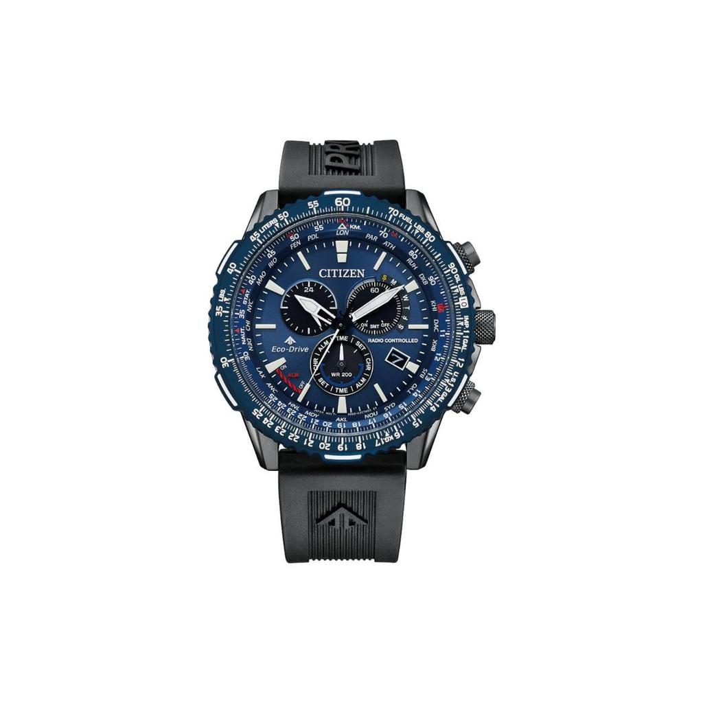 Citizen PROMASTER Часы с солнечным кварцевым механизмом, полиуретановый ремешок, мужские, синий циферблат CB5006-02L