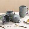6PCS Microwave-safe Plastic Coffee Cup Thickened Family Tea Cup Durable Drink Cup  Kindergarten