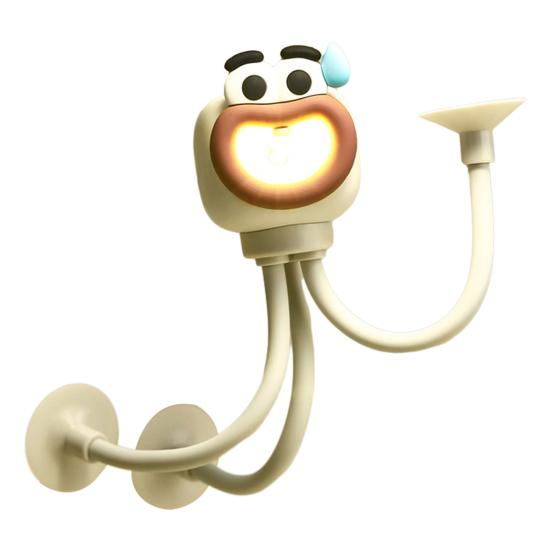 Night Light Creative Shape-Shifting Lighting Adjustable Arm Night Lamp Suction Cup Mini Decorative Lamp for Desk Decor