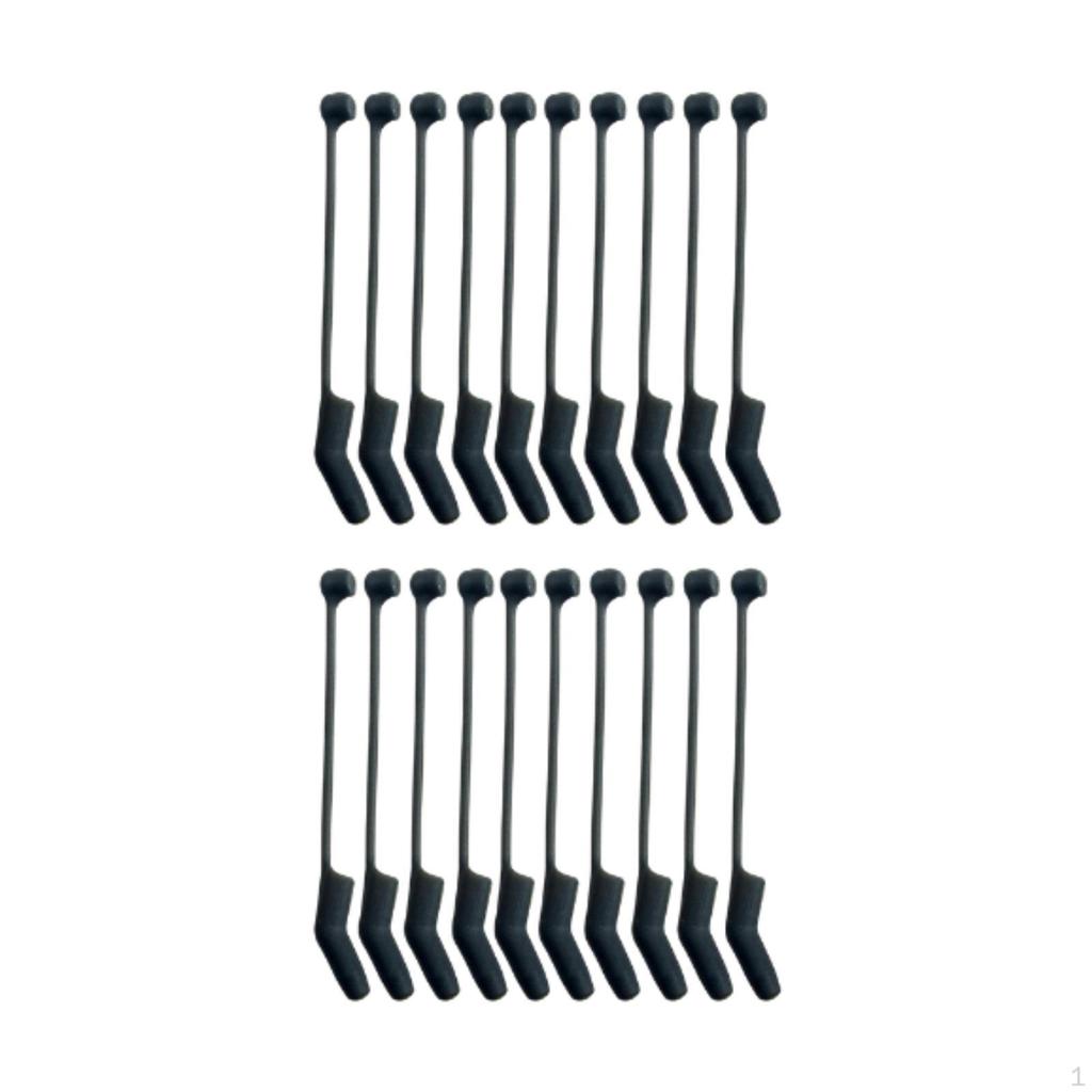 20 Pieces Fishing Hooks Protector Crochet Aligners D Rig Design Accessories for