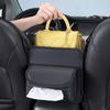 Car Seat Armrest Storage Bag: Middle Seat Net Storage Organizer for Bags