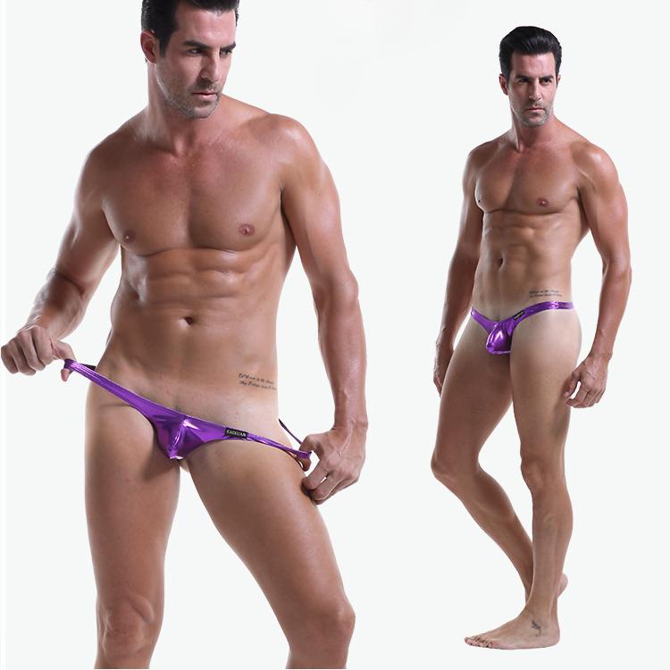 Мужские стринги сексуальное нижнее белье искусственная кожа мужские трусы стринги стринги гей трусики