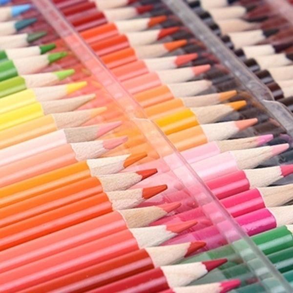 72/48/36/24/12 цветов, профессиональные масляные краски/водорастворимые карандаши, набор художников, рисующих, эскизов, цветной карандаш из дерева, школьные принадлежности для рукоделия