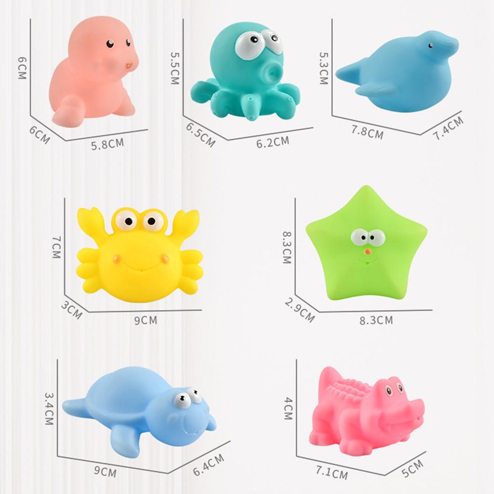 Игрушки для купания малышей Милые Мультяшные Силиконовые Животные Водные Игрушки Бассейн Водные Игры