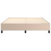 Box Spring Bed Frame Cappuccino Brown 160 x 200 cm Faux Leather