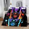 D Skibidi Throw Blanket  Speakerman Cameraman TVman Flannel Soft Cozy Blanket for Home Bedroom Bed Sofa Travel Cover Gift