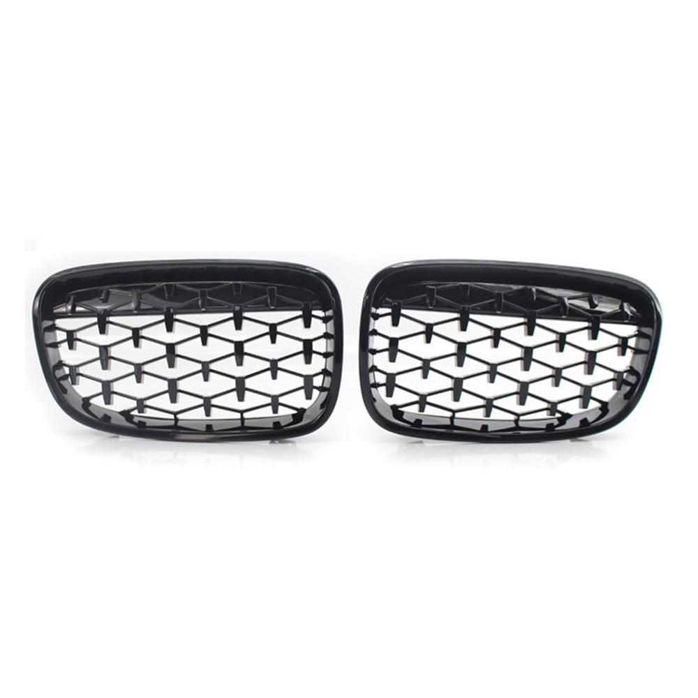 For BMW 1 Series F20 F21 2011-2014 Single/Double/Diamond Style Front Bumper Racing Grille Kidney Mesh Grill Car Replacement
