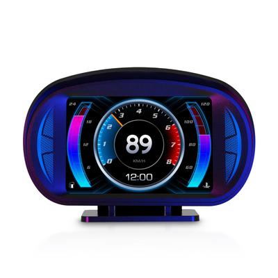 HUD Проекционный дисплей Тахометр OBD2 + GPS Двойная совместимая система, Мульти-автомобильный P2, Переключаемый USB