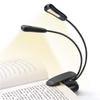 Adjustable LED Book Lamp Portable Mini Eye Protection Reading Light Clip- Table Lamp Battery Powered Study Reading Table Lamp