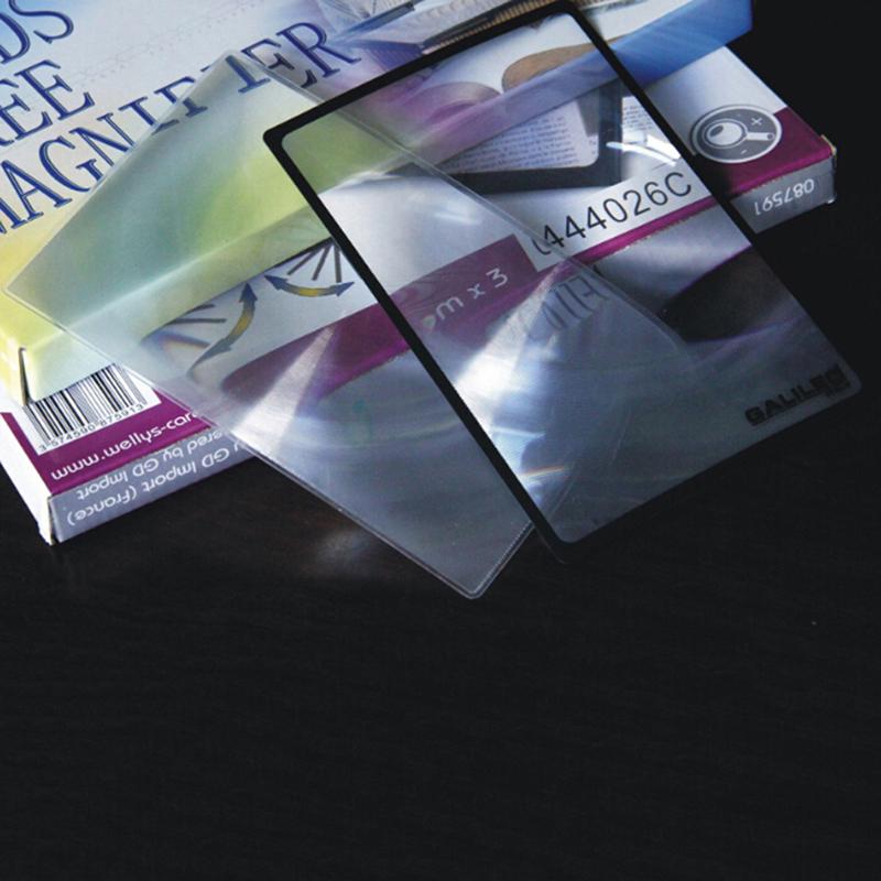 A5 Flat Pvc Magnifier Sheet X3 Book Page Magnifying Reading Glass Lens
