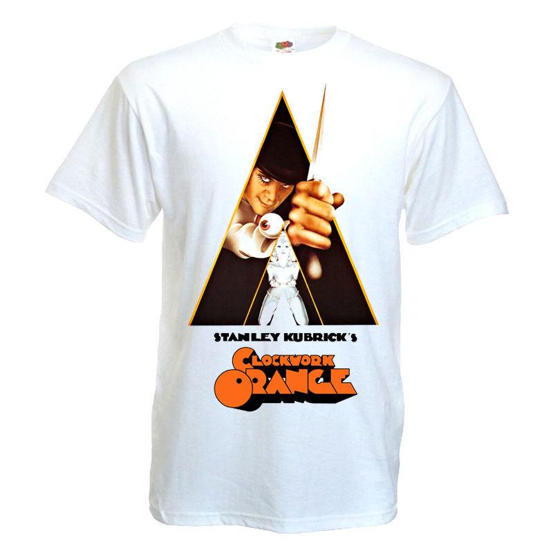 26 CLOCKWORK ORANGE Movie Poster T shirt WHITE all sizes Unisex T-Shirt