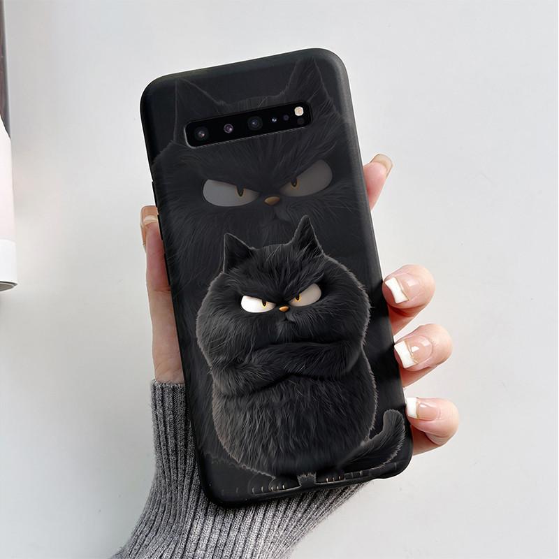 Для Samsung S10 5G Чехол Милый Мультяшный Мягкий Силикон Матовый Тонкий Защитный Чехол для Телефона Для Samsung Galaxy S10 5G G977N Чехол Coque