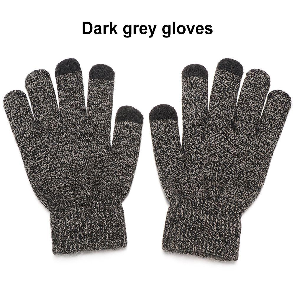 Новые перчатки для сенсорного экрана, утеплитель для шеи, шапка, шарф, перчатки, комплект, флисовый шарф, шапка-бини, зимняя теплая